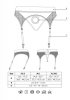 Vibrating Strap-on Thong with Adjustable Garters - XS/S